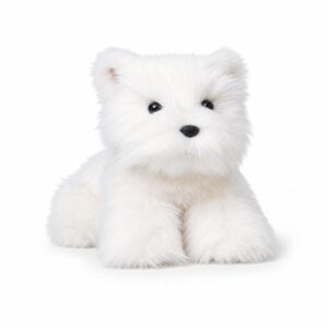 White Terrier Plush Toy for B2B wholesale and OEM plush projects