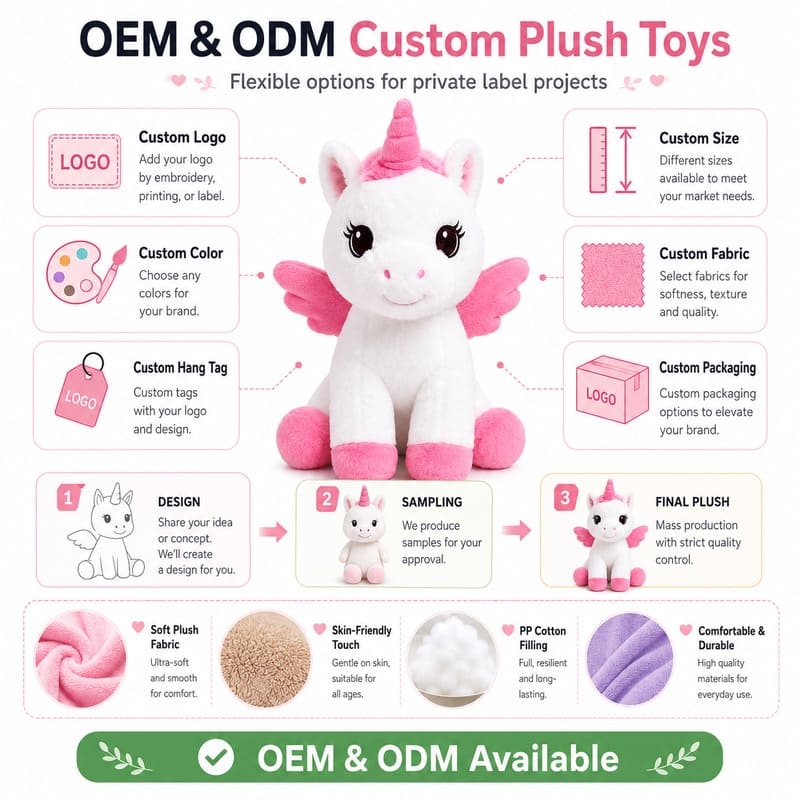 Winged unicorn plush toy wing detail