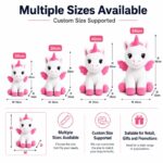 Winged unicorn plush toy size reference