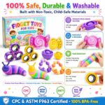 10-Piece Sensory Fidget Toy Set color and texture detail