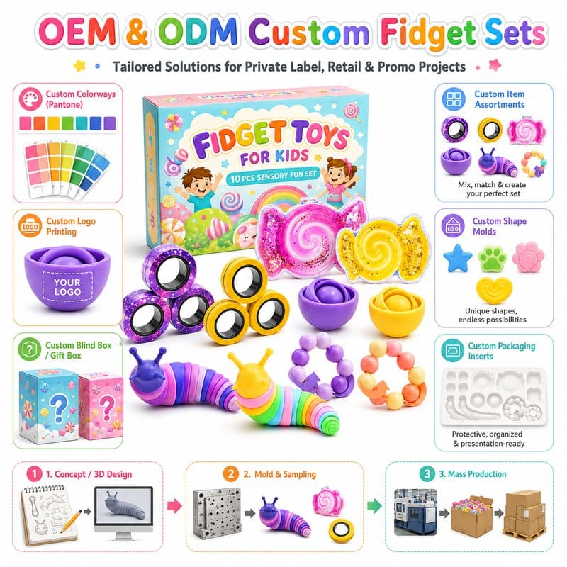 10-Piece Sensory Fidget Toy Set clay and sand material detail