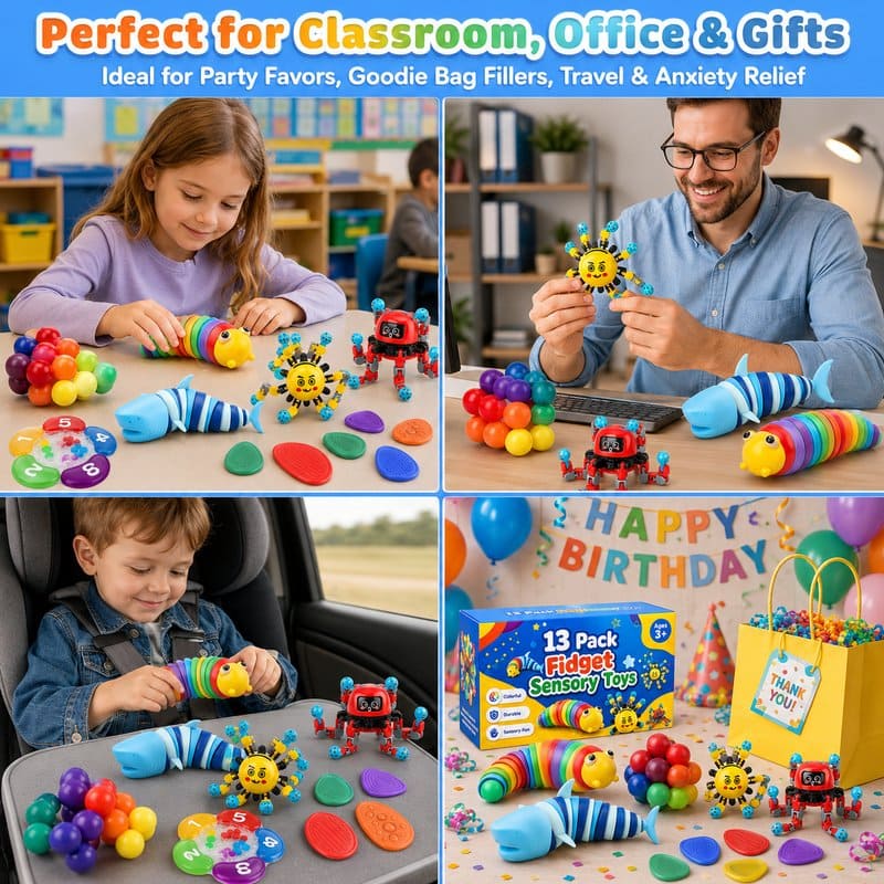 13-Piece Sensory Fidget Toy Set finished project example