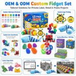 13-Piece Sensory Fidget Toy Set clay and sand material detail