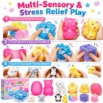 15-Piece Squishy Fidget Toy Set size and dimensions
