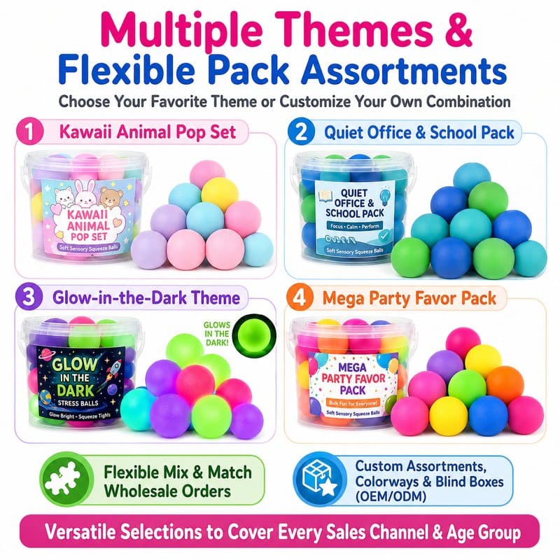 18-Pack Sensory Stress Ball Set activity feature detail