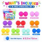 18-Pack Sensory Stress Ball Set kit contents view
