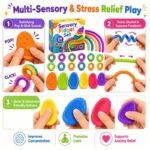 24-Piece Textured Sensory Fidget Set size and dimensions