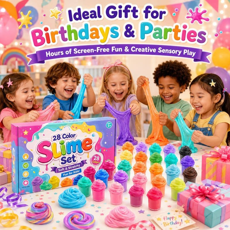 28-Color Slime Set finished project example