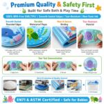Custom 3-Piece Round Learning Bath Book Set – Waterproof Color Changing waterproof material detail