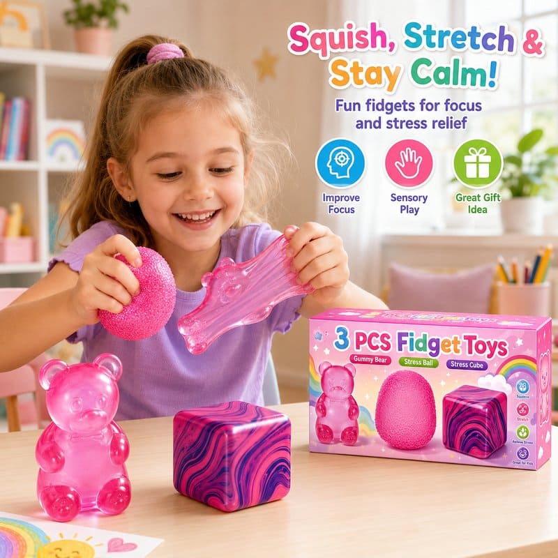 3-Piece Sensory Fidget Toy Set finished project example