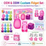 3-Piece Sensory Fidget Toy Set clay and sand material detail
