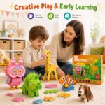 3D Animal EVA Foam Puzzle Set completed puzzle view