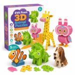 3D Animal EVA Foam Puzzle Set front view
