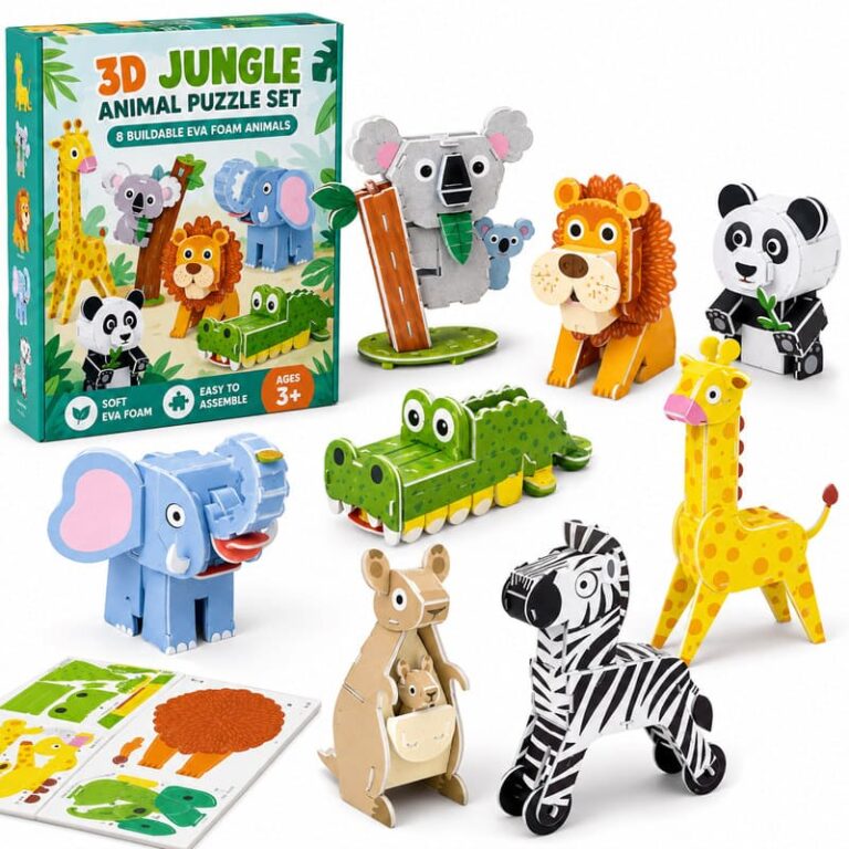 3D Jungle Animal EVA Foam Puzzle Set product image