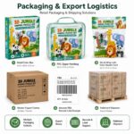 3D Jungle Animal EVA Foam Puzzle Set piece shape detail