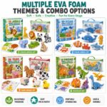3D Jungle Animal EVA Foam Puzzle Set custom artwork detail