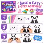 3D Origami Paper Craft Kit size and dimensions