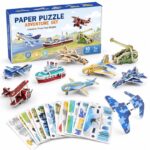 3D Vehicle Adventure Paper Puzzle Set front view