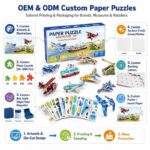 3D Vehicle Adventure Paper Puzzle Set board and material detail