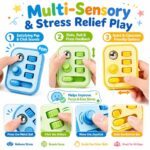 4-in-1 Mini Keyboard Fidget Toy Set size and dimensions