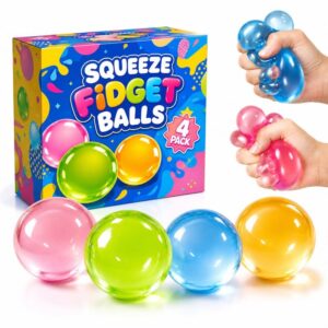 4-Pack Squeeze Fidget Ball Set product image