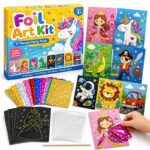 5-Theme Foil Art Party Pack front view