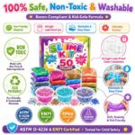 50-Color Slime Kit color and texture detail