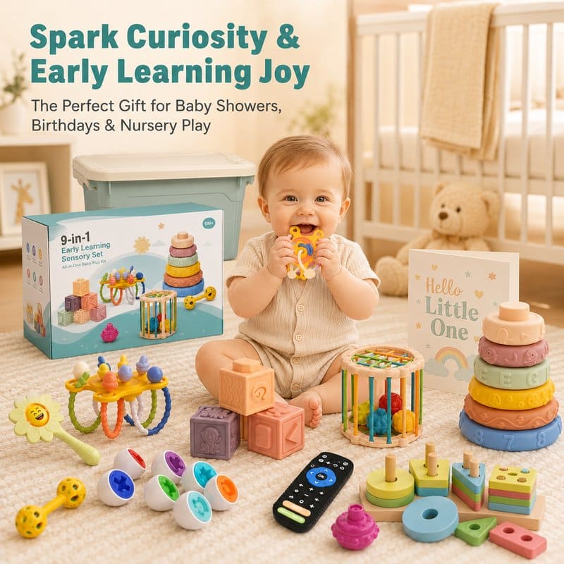 9-in-1 Montessori Sensory Toy Set finished project example