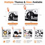 ABC Alphabet Black & White Cloth Book interactive feature detail