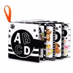 ABC Alphabet Black & White Cloth Book front view