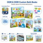 Custom ABC Animal Bath Book 4-Book Set – Waterproof Color Changing interactive feature detail