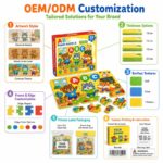 25-Piece ABC Animal EVA Foam Puzzle Set board and material detail