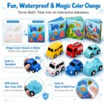 Custom Adventure Bath Book & Vehicle Toy Set – Waterproof Baby Bath Set size and dimensions