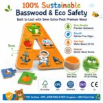 Alphabet Animal Wooden Jigsaw Puzzle Set printing detail