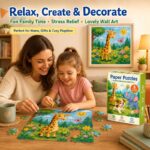 Animal Adventure Paper Puzzle Collection completed puzzle view