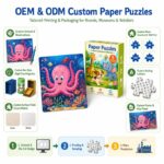 Animal Adventure Paper Puzzle Collection board and material detail