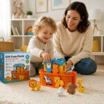 36-Piece Animal Ark EVA Foam Puzzle Set completed puzzle view