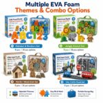 36-Piece Animal Ark EVA Foam Puzzle Set custom artwork detail