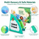 Animal Friend Fold-Out Fabric Activity Book size and dimensions