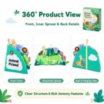 Animal Friend Fold-Out Fabric Activity Book set contents view