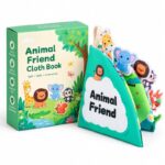 Animal Friend Fold-Out Fabric Activity Book front view