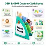 Animal Friend Fold-Out Fabric Activity Book shape and color detail
