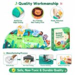 Animal Friend Fold-Out Fabric Activity Book waterproof material detail