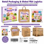 Animal Friends Felt Sewing Kit pattern and instruction detail