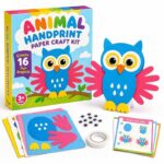 Animal Handprint Paper Craft Kit front view