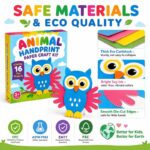 Animal Handprint Paper Craft Kit tools and accessories detail