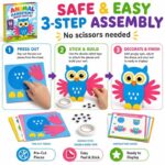 Animal Handprint Paper Craft Kit size and dimensions