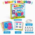 Animal Handprint Paper Craft Kit kit contents view