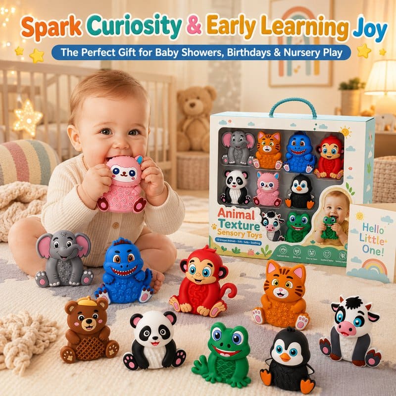 Animal Texture Sensory Toy Set finished project example