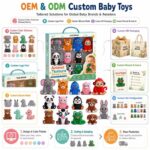 Animal Texture Sensory Toy Set clay and sand material detail